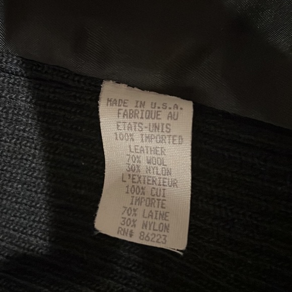 XOE. Leather & Knit Jacket. 4 - Picture 6 of 6